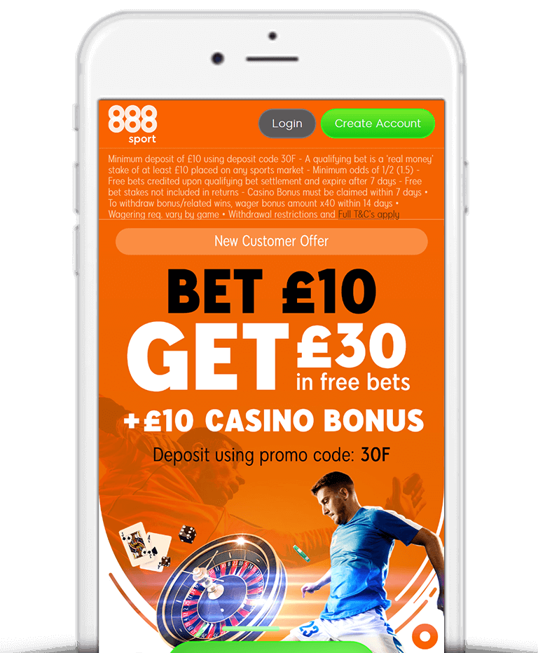 What Is The 888Sport Bet £10 Get £30 Free Bet Sign Up Offer?