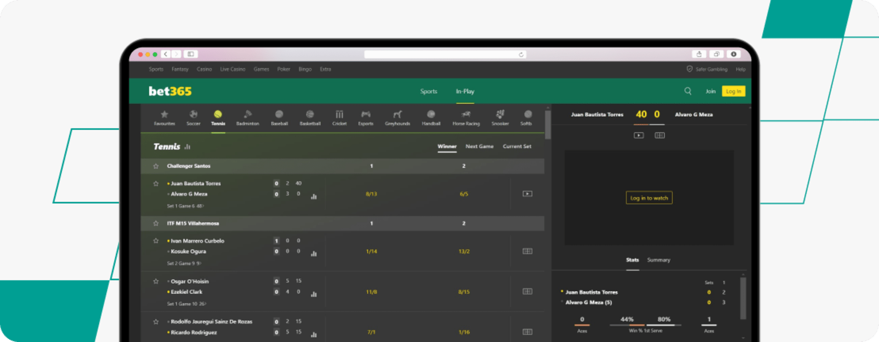 Bet365 eSport Betting desktop screenshot