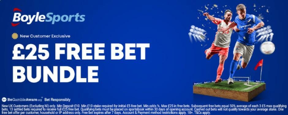 BoyleSports £25 Free Bet Bundle Offer