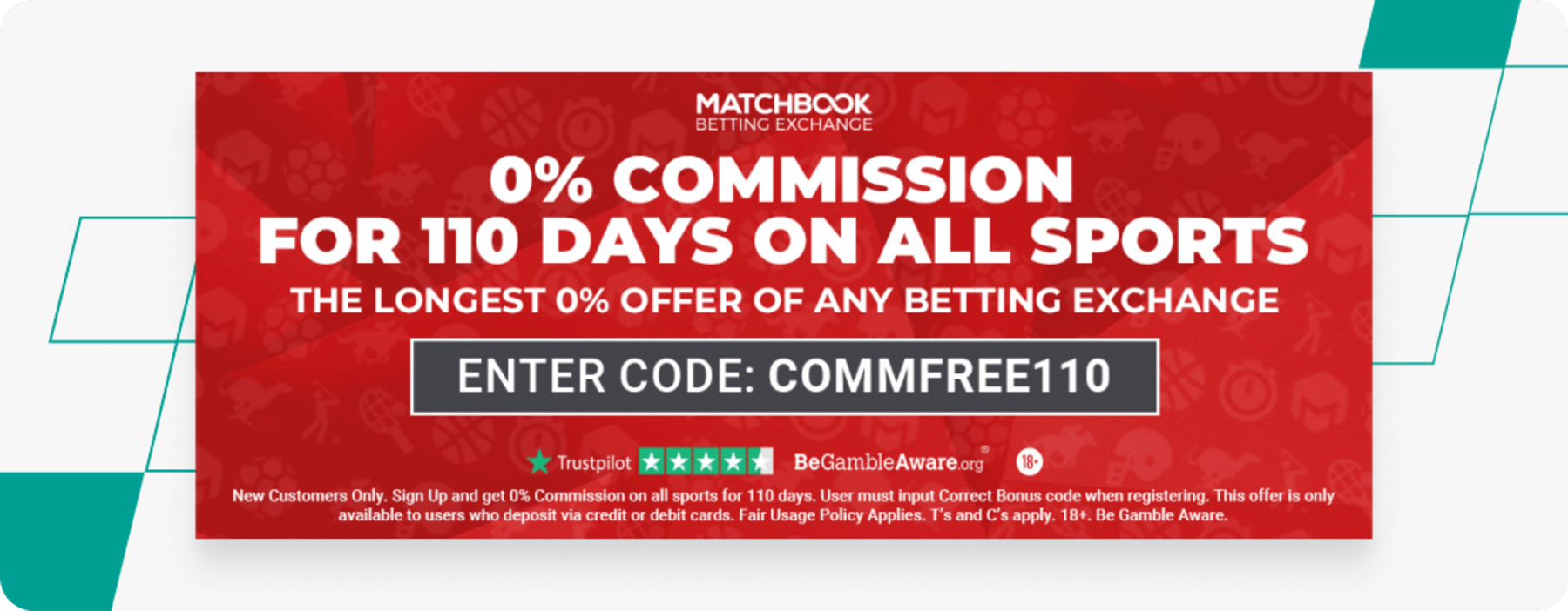 screenshot of matchboook welcome offer